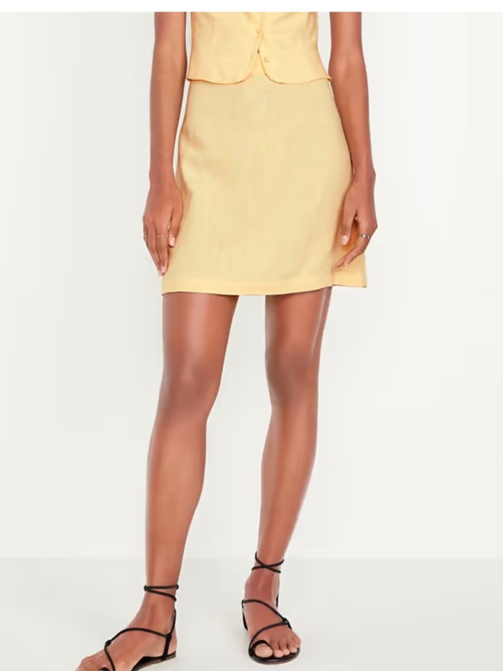 Old Navy High-Waisted Linen Blend Mini Skirt